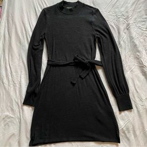 Tie-Waist Lightweight Sweater Dress